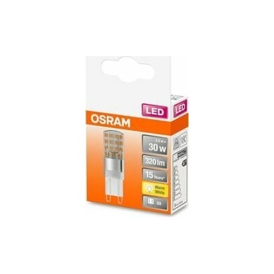Osram LED lampa T15, G9, 2,6W, 2700K, 320lm, transparentní