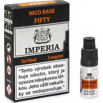 Imperia Nikotinová báza PG50/VG50 3mg 5x10ml