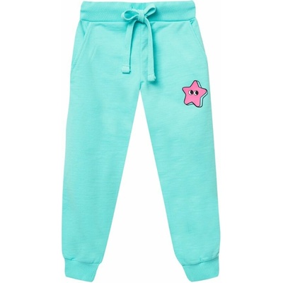 Winkiki Kids Wear Dívčí tepláky Star tyrkysová