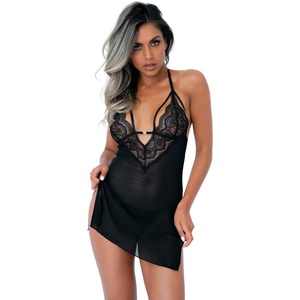 Leg Avenue Strappy дантелено бебидол & стринг, S/M