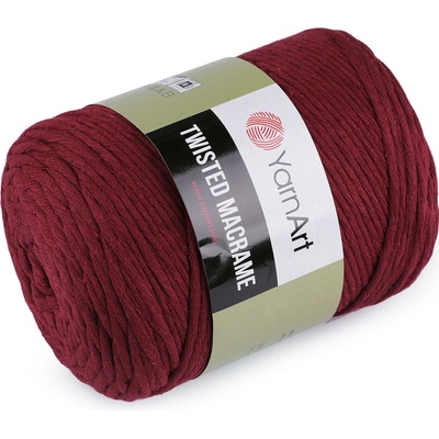 Pletací příze Twisted Macrame 500 g rozčesávací Varianta: 22 (781) granátová, Balení: 1 ks 47052/107205/236671