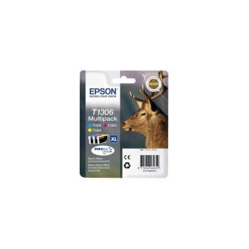 Epson T1306 DURABrite Ultra 3-цветен мултипак с мастилни касети (C13T13064012)