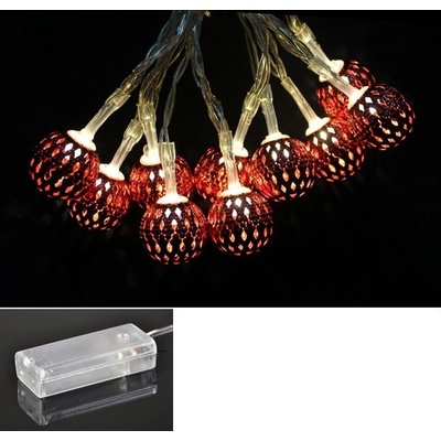 Linder Exclusiv LED - červené gule 10 ks 385846