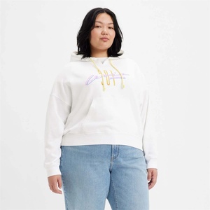 Levi's Суичър Levis Plus Graphic Authentic Hoodie - White