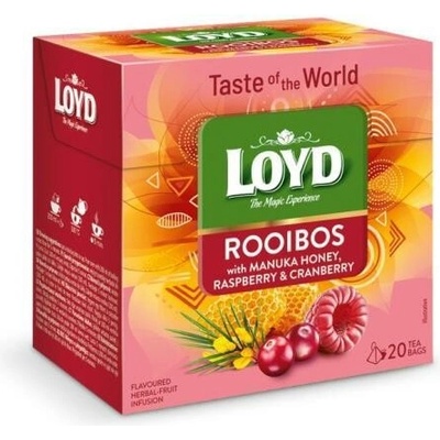 Loyd Tea world rooibos s manukou medom malinami a brusnicami 34 g