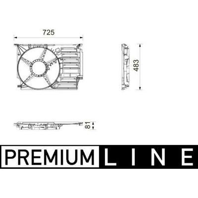Kryt ventilátoru MAHLE CFS 31 000P (CFS31000P)