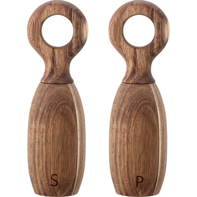 Bloomingville Солница и пиперница Martim от акациево дърво 2 части (40129675)