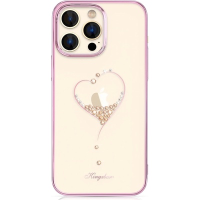 Kingxbar Кейс Kingxbar Wish Series за iPhone 14 Plus, декориран с розови кристали (6959003508140)