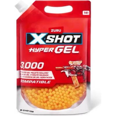 ZURU Детска играчка X Shot HYPER GEL ТОПЧЕТА 3000 бр