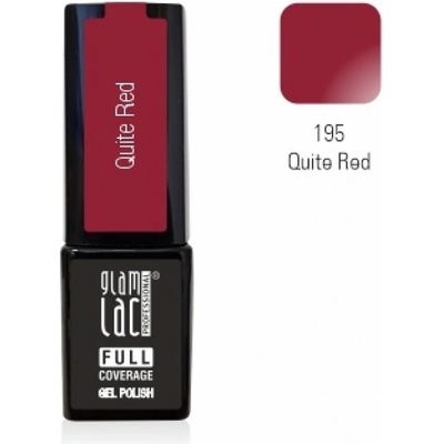 GlamLac Gel lak červený 195 Quite Red 6 ml