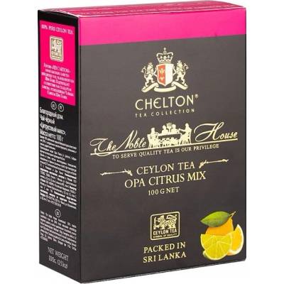 Chelton čierny listový čaj citrus mix 100 g