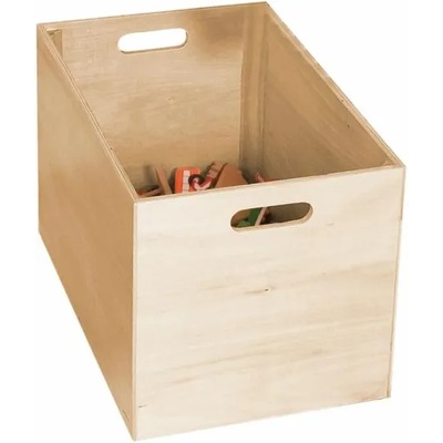 Woodyland Влакче с релси в дървена кутия (90578)