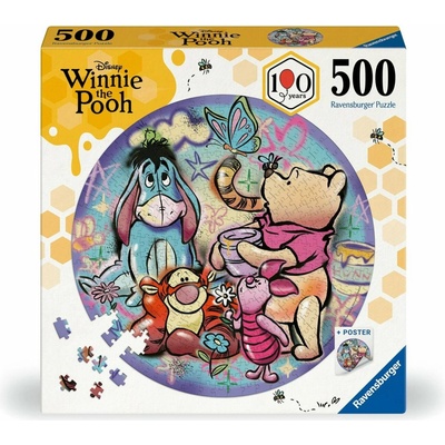 Ravensburger Kulaté Medvídek Pú 500 dílků
