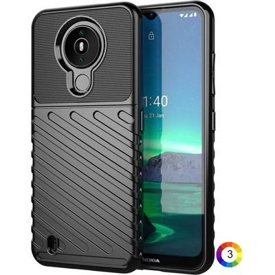 Nokia 1.4 Удароустойчив Twill Texture Калъф и Протектор