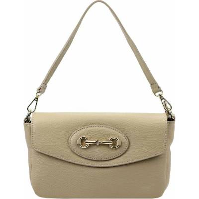 Luka dámska kabelka 20-050 DOLLARO Prírodná koža Tmavobéžová crossbody