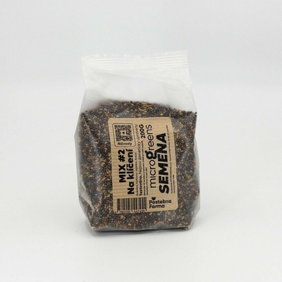 Pěstebna Farma Pěstebna Mix na klíčenie Kaleráb, Brokolica, Lucerna, Rukola na microgreens, 200 g