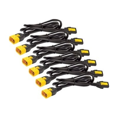 APC APC Power Cord Kit, ( 6ea) ,Locking, 10A, 100-230V, C13 to C14 0,6m, modrý