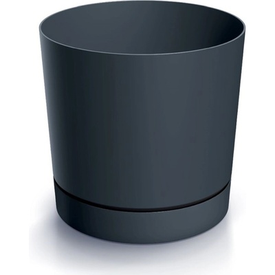 Prosperplast Kvetináč TUBO P s miskou 10,8 cm antracitový