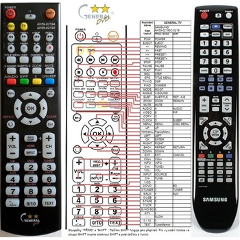 GENERAL Samsung ah59-02194b, ah5902195c - дистанционно управление дубликат (ah59-02194b, ah5902195c)