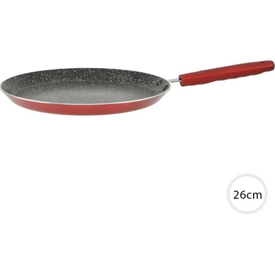 Perfect Home Pánev na palačinky na indukci 26 cm, granitová, Metal Red 11818