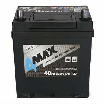 Image 1 of 4MAX 40Ah 330A right+ JIS (BAT40)