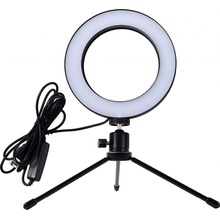 Aptel ZD67B Prstencová LED lampa so statívom 16cm