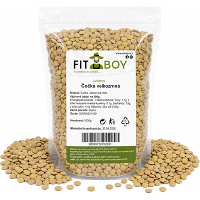 Fitboy Čočka velkozrnná 1 kg