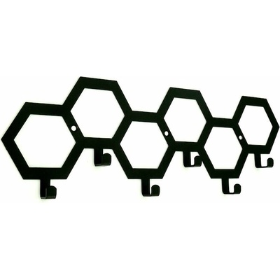 Wireli Hexa 30 x 12 cm čierny mat
