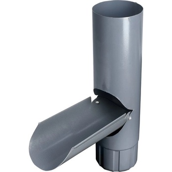 Probau Odkvapová klapka ⌀ 87 mm oceľ šedá