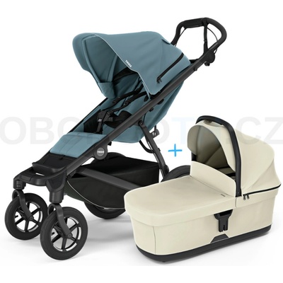 Thule Urban Glide 4-wheel Mid blue s magnetickou sponou 2025 + vanička Soft beige