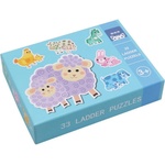 ANDREU Toys Комплект прогресивни пъзели Andreu Toys - Животните и техните малки, 6 броя (DQ0413-1) - ozone