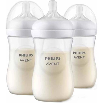 Philips Шишета Philips Avent - Natural Response 3.0, с биберон 1 м+, 3 х 260 ml (SCY903/03)