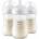 Philips Шишета Philips Avent - Natural Response 3.0, с биберон 3-6 м, 3 х 260 ml (SCY903/03)