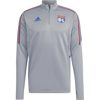 adidas Olympique Lyonnais Tiro 21 Training Top Adults - Halo Silver