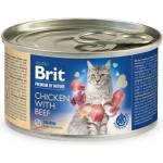 Brit Premium by Nature Chicken with Beef - Пастет за котки 200 гр