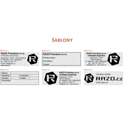 RAZO Štoček do razítka 70 x 25 mm (S-845; S825; 4915) – Hledejceny.cz