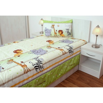 Jan Peří přehoz na postel jednolůžko safari zelené 135 x 200 cm