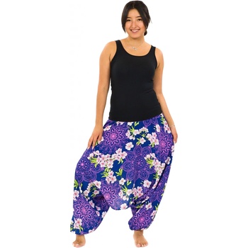 Himalife Kalhoty-šaty-top 3v1 Sakura modrá s růžovou