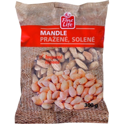 Fine Life mandle pražené solené, 300 g