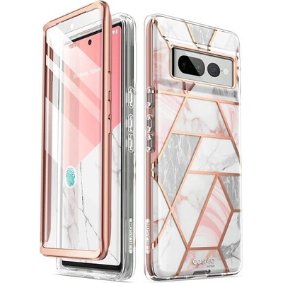 SUPCASE Дамски Калъф за Google Pixel 7 Pro, Supcase Iblsn Cosmo Marble, Розов (0843439118485)