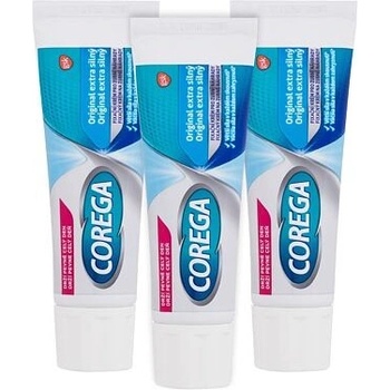 Corega Original Extra Strong extra silný fixační krém pro zubní náhradu 3 x 40 g