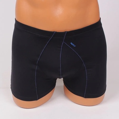 Еластичен мъжки боксер в черно