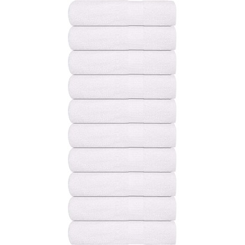 vidaXL Кърпи за ръце FROGN 10 бр. Бели 50x100 см 360 г/м2 (136651)