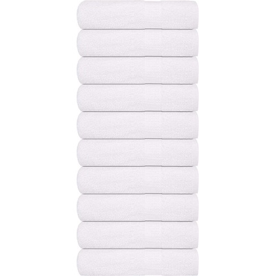 vidaXL Кърпи за ръце FROGN 10 бр. Бели 50x100 см 360 г/м2 (136651)