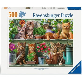 Ravensburger Puzzle Cats On The Shelf 500p 12000205