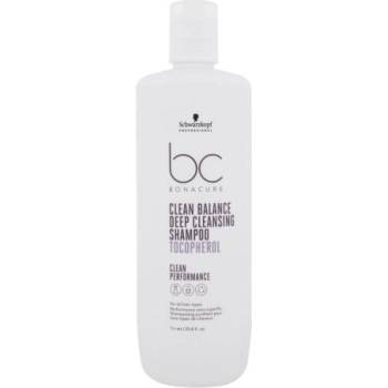 Schwarzkopf BC Bonacure Clean Balance Tocopherol Shampoo 1000 ml дълбоко почистващ шампоан за жени