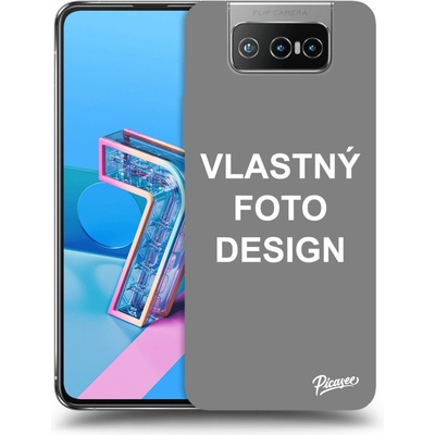 Púzdro Picasee silikónové Asus Zenfone 7 ZS670KS Vlastný design/motiv čiré