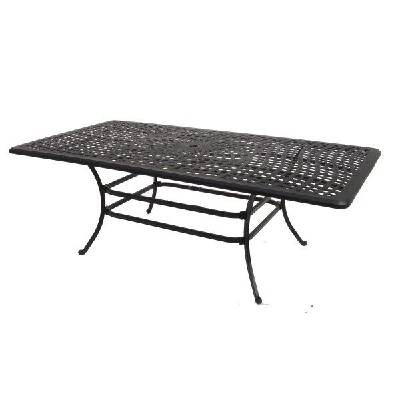 Алуминиева маса DS-ML213112TT Cast aluminium - за 8 човека, 213х112х73 см, черна (3553576)