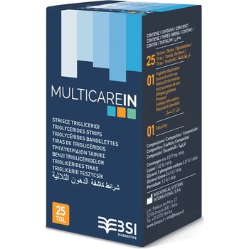 MultiCare IN cholesterové prúžky 25 ks