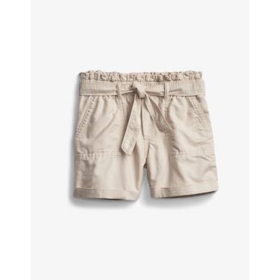 Dětské kraťasy high rise paperbag waistshorts Béžová